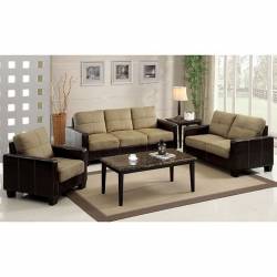 Laverne Sofa in Tan 2 Pc Set (Sofa + Love Seat)